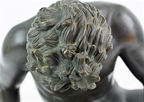 19th Century Bronze Statue the Dying Gaul by B. Boschetti Roma after ...