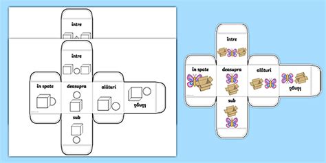 Poziții spațiale - Zar cu imagini