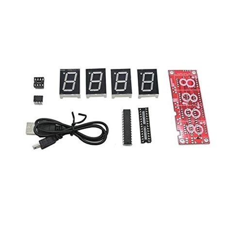 WHIZZO 1X(4-Digit Ds1302 Led Display DIY Smart Precision Clock Kit for ...