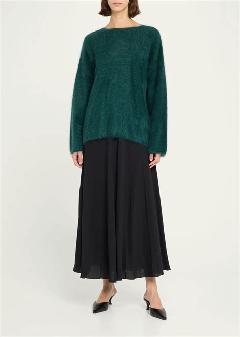 Jason Wu Collection Brushed Cashmere Knit Crewneck Sweater - Bergdorf ...