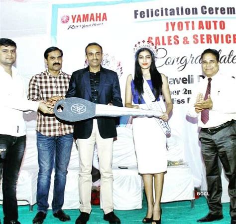 Naveli Deshmukh at an event organised by Yamaha and Jyoti Auto