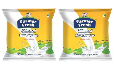 Farmer Fresh Skimmed Milk Powder – 500g x 2 Packs (Total 1kg) – 100% ...