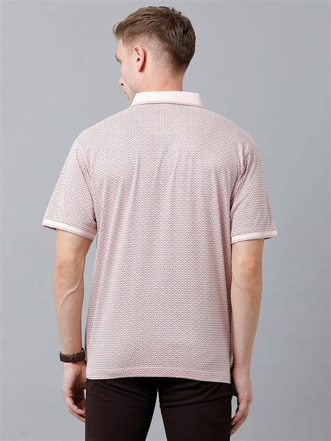 Classic Polo Men's Cotton Half Sleeve Printed Authentic Fit Polo Neck