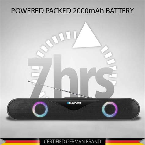 SBA20 Party 20W Bluetooth sound bar Speaker - For Powerful Beats ...