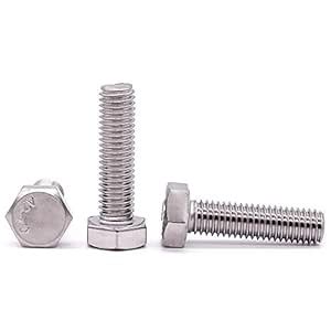 3/8-16 x 5/8" Hex Head Bolts Screws, 304 Stainless Steel 18-8, Fully ...