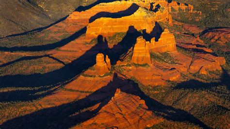 Download wallpaper mountains, rocks, shadow, AZ, USA, Sedona, section ...