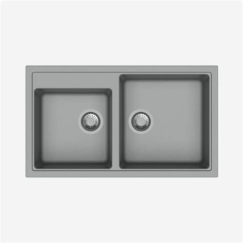 Carysil Granite Quartz Kitchen Sink - Double Bowl Vivaldi N200 34" x 2 ...