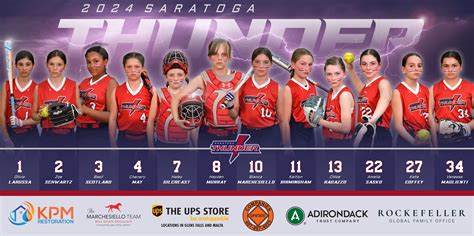 Saratoga Thunder Softball Team Banner - Andy Camp Photography and Design