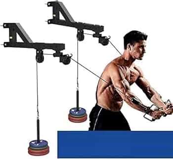 ALLYSON FITNESS 100 KG Capacity Tricep Workout Machine Wall-Mounted ...