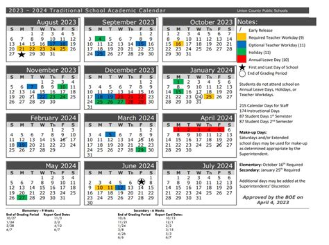 2023/24 School Year Calendars Charlotte Region - Nina Hollander ...