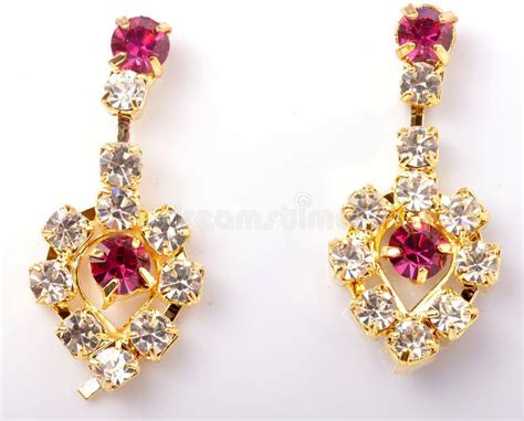 Pair of earrings stock photo. Image of hanging, bright - 494390