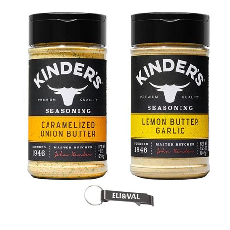 Amazon.com : Kinder's Caramelized Onion Butter Seasoning (9 Oz) and ...