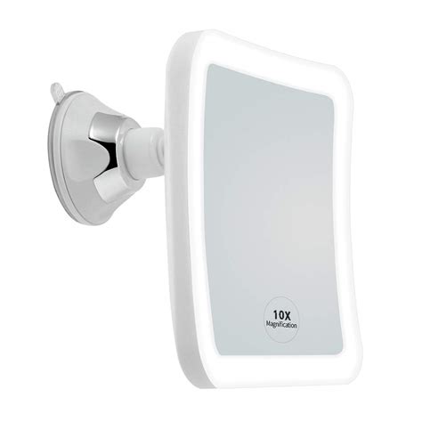 Buy JiBen Square LED Lighted 10X Magnifying Makeup Mirror, Power ...