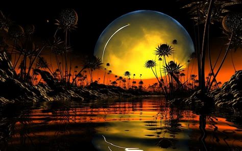 Alien World Landscape 的图像结果