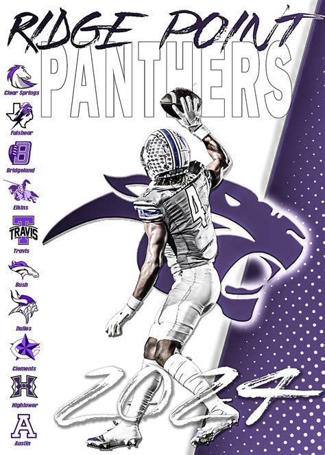 Ridge Point Panther Logo NCAA High Point Panthers Round Logo