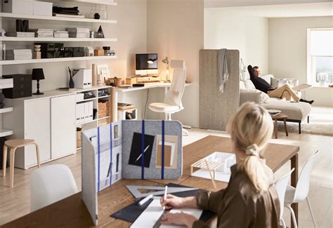 Discover how to create three workspaces in one room - IKEA