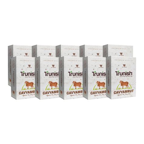 Buy Trunish Gavyamrut Cow Dung Soap For Leprosy Cirrhosis Acne ...
