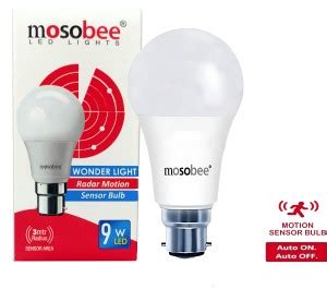 mosobee 9 W Motion Sensor Round B22 LED Bulb Price in India - Buy ...