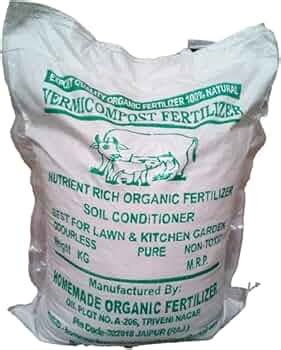 Farmers choice Nutrition Rich 10Kg Seaweed Fortified Vermicompost 100% ...