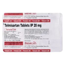 Telaid-20 Tablet | Uses, Side Effects, Price | Apollo Pharmacy