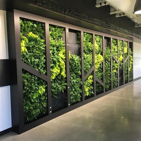An indoor living wall system literally gives you a breath of fresh air ...