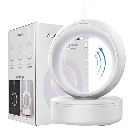 Anti-Gravity Humidifier, Anti Gravity Cool Mist Humidifiers, 680ml Air ...