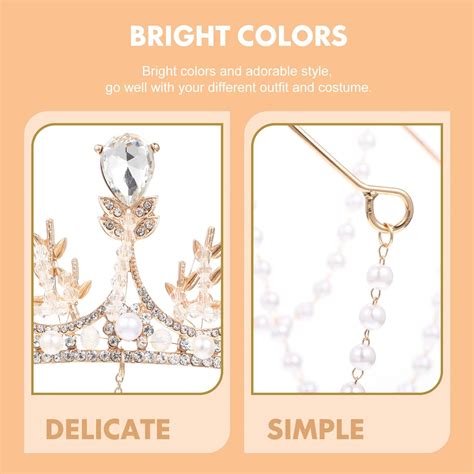 Buy FOMIYES Bridal Headpiece of 4 Head Chain, royal girls royal crowns ...
