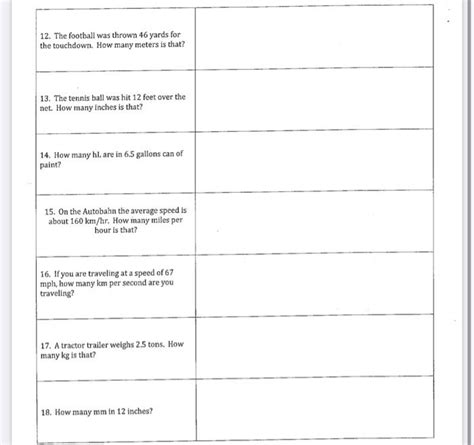 Image result for Metric Conversion Worksheet