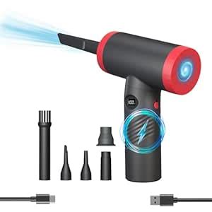 Compressed Air Dusters,100000RPM 3 Speeds Electric Duster, Compressed ...