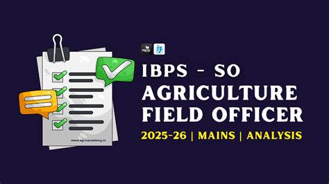 IBPS AFO Mains 2025-26 Question Paper Analysis (60 Questions) - agrix