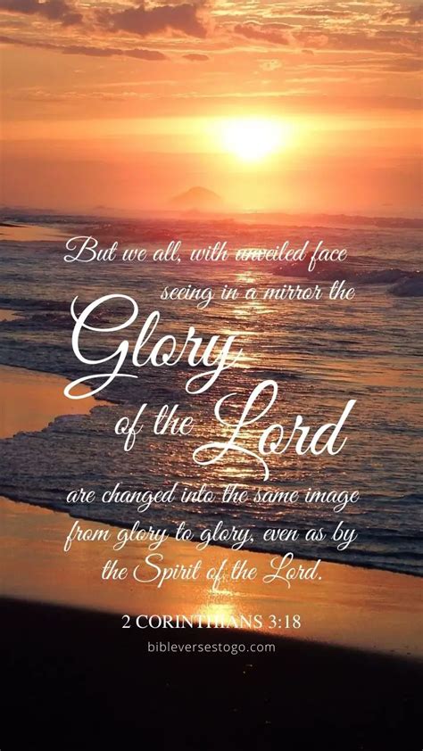 Glory of the Lord 2 Corinthians 3:18 – Encouraging Bible Verses
