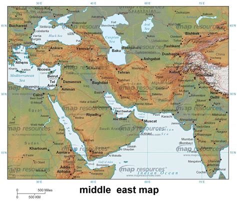 Middle East Map - Mapsof.Net