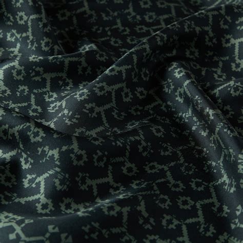 Green Tree of Life Silk Twill Pocket Square Model 01 | Ipekevi