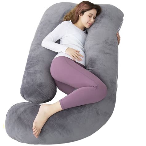 AMCATON 60 Inch Pregnancy Pillow for Sleeping, Extra Large U Shaped ...