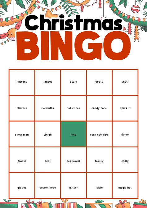 Bingo Printable Christmas - Printable Free Templates
