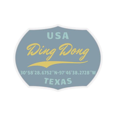 Ding Dong, Texas, Kiss-Cut Stickers, Free Shipping, Volume Discounts | eBay