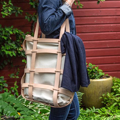 Image result for Canvas Leather Tote Pattern Tutorial