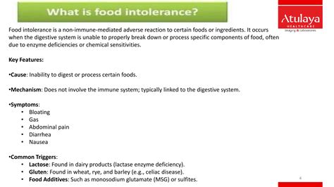 Food Allergy vs Food intolerance | Atulaya Healthcare | PDF