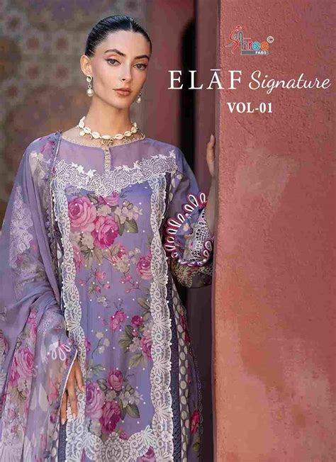 ELAF SIGNATURE VOL-1 BY SHREE FABS 3886 TO 3891 SERIES BEAUTIFUL ...