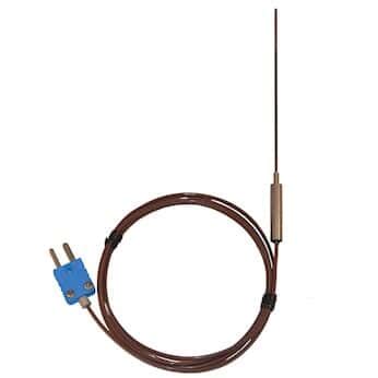 Digi-Sense Hypodermic Thermocouple, 4" L/0.063" Dia, Grounded d; Type T ...