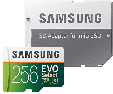 Specificaties van Samsung EVO Select microSD 256GB - Tweakers