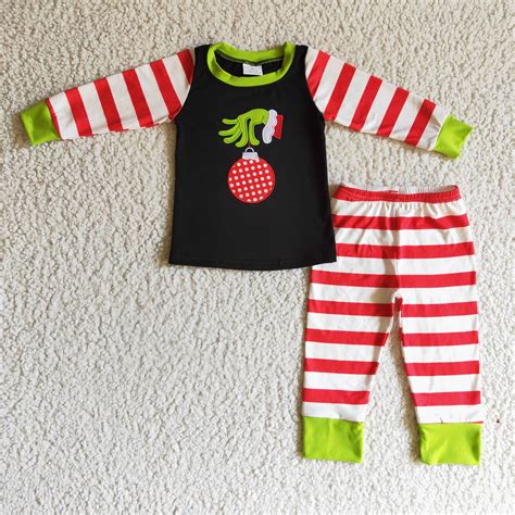 boy Christmas pajama set – aierwhoesalekidsclothes