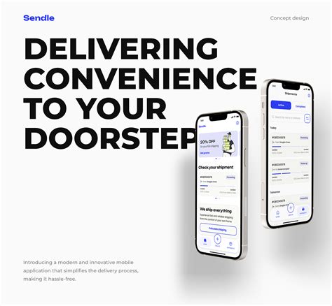 Sendle Delivery Application on Behance