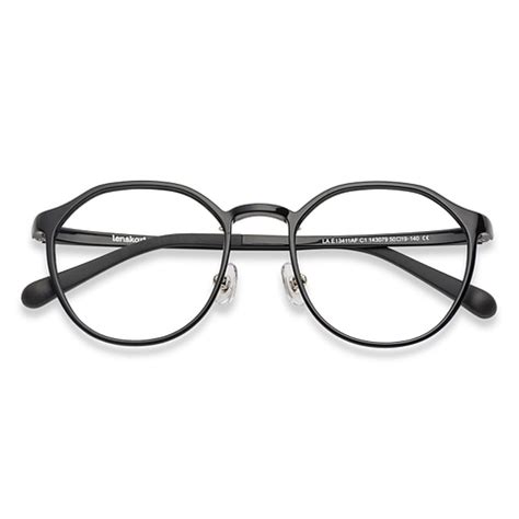 Buy Black Full Rim Round Lenskart Air SG Flex LA E13411AF-C1 Eyeglasses ...