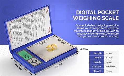 Eagle Digital Pocket Weighing Scale 600g | High Precision Mini Jewelry ...