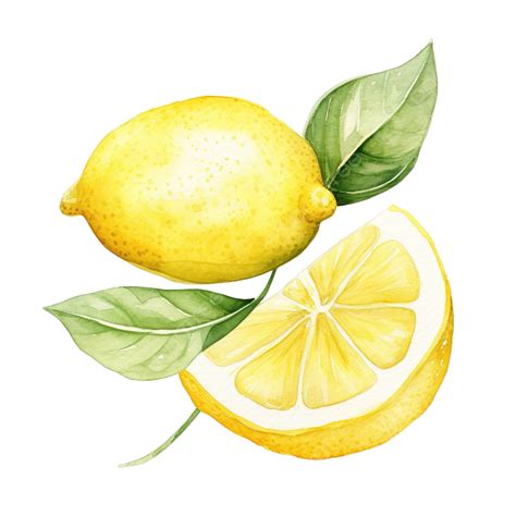 Watercolor Lemon Peel Clip Art, Watercolor, Hand, Draw PNG Transparent ...