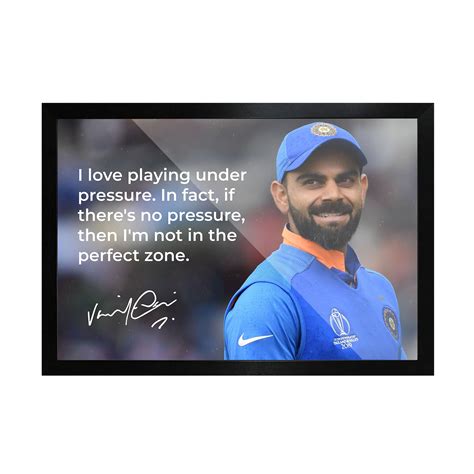 Virat Kohli Quote Art Frame | Cricket Wall Frames – Frameo Store