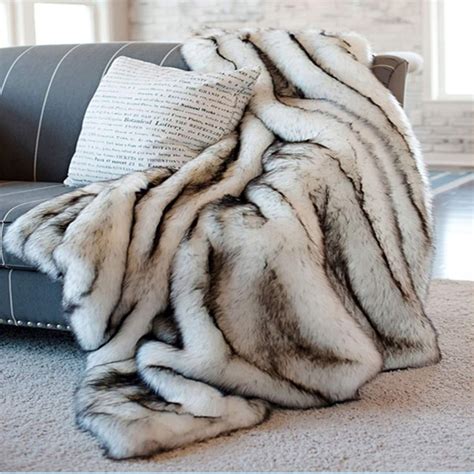 Faux Fur Throw Blanket B M at Wendell Espinoza blog