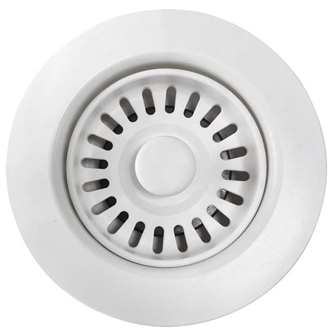 Buy EADOT White Kitchen Sink Drain Assembly with Basket Strainer ...