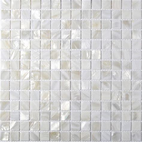 Handmade White Mini Square Mother of Pearl Mosaic Tile For | Etsy